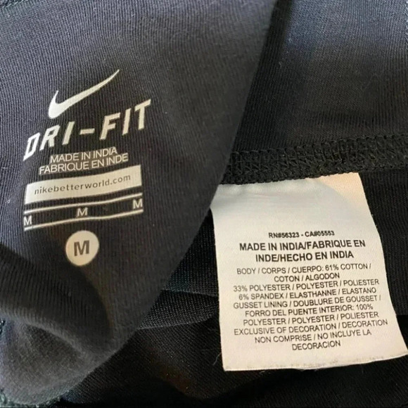 Nike Dri Fit M black leggings EUC - Picture 4 of 5